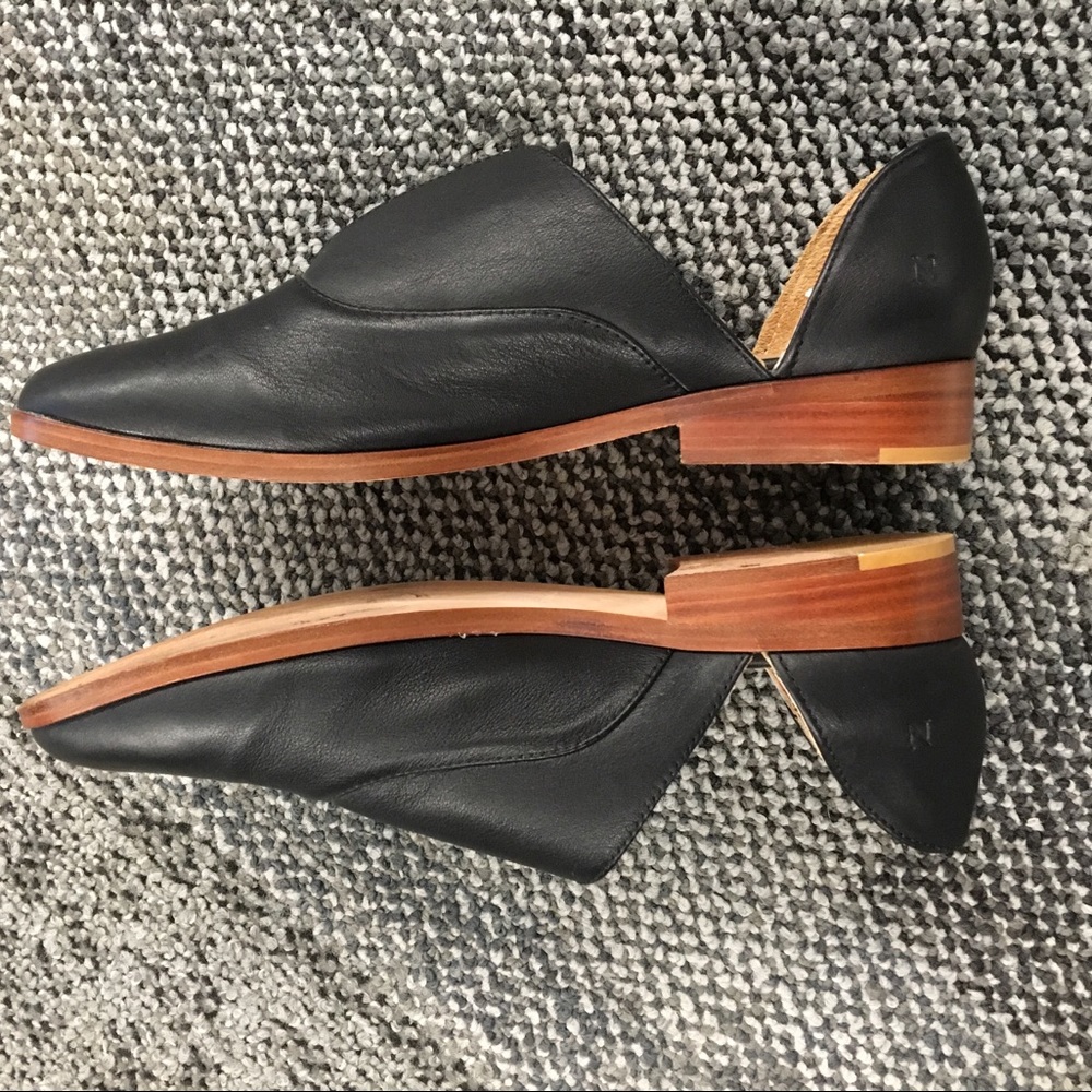Nisolo Emma d'Orsay Oxford Shoes in Black, Size 9